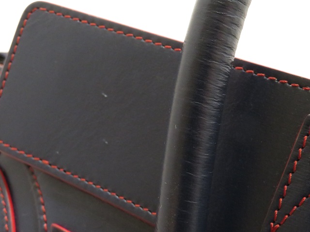 CELINE セリーヌ ラゲージ マイクロショッパー ネイビー/レッド CELINE セリーヌ ラゲージ マイクロショッパー ネイビー/レッド