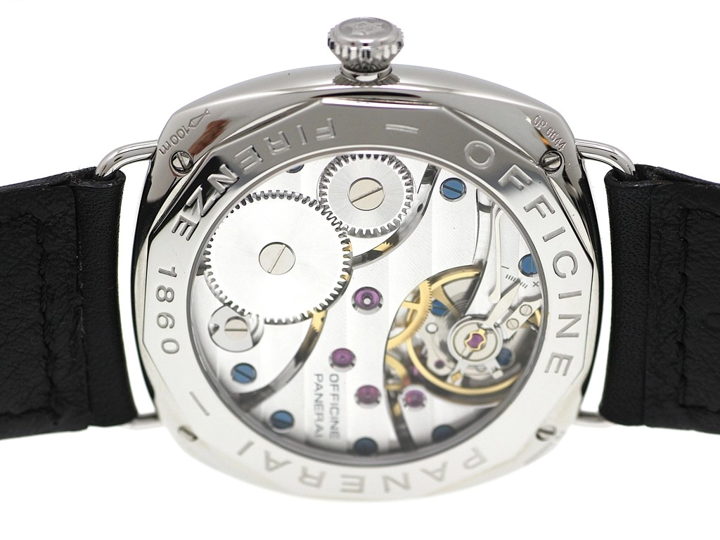 PANERAI パネライ 腕時計 2006年並行品 ラジオミール ブラックシール PAM00183 ステンレス/革 ブラック文字盤 手巻き【472】SJ