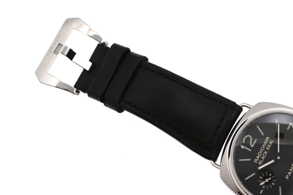 PANERAI パネライ 腕時計 2006年並行品 ラジオミール ブラックシール PAM00183 ステンレス/革 ブラック文字盤 手巻き【472】SJ