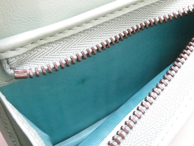 GUCCI  グッチ ダブルG カードケース ライトグリーン パイソン 466492【430】2148103672873