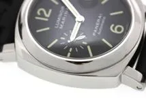 PANERAI パネライ 腕時計 2008年並行品 ルミノール マリーナ PAM00104 ステンレス/ラバーベルト ブラック文字盤 自動巻【472】SJ
