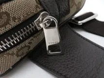 GUCCI グッチ GGウエストバッグ ショルダーバッグ GGキャンバス レザー ベージュ ブラウン アウトレット【473】
