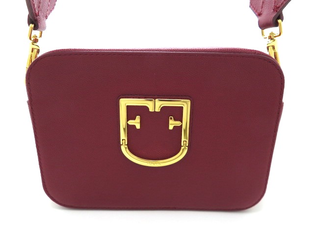 FURLA フルラ ブラーヴァミニ クロスボディカメラバッグ ショルダーバッグ チェリー レザー【473】 の購入なら「質」の大黒屋（公式）