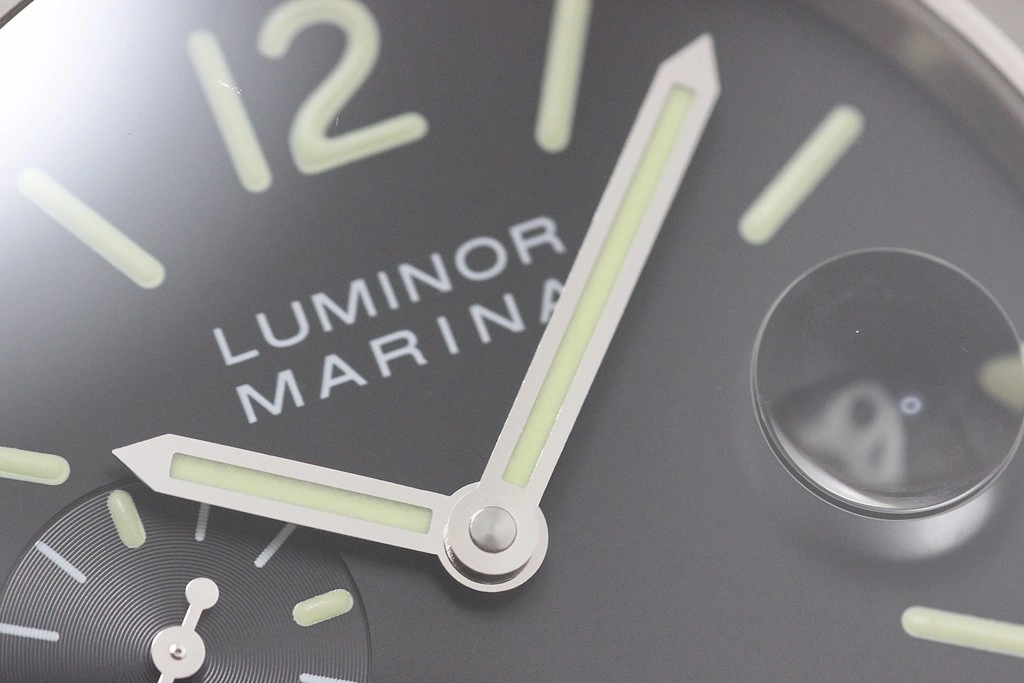 PANERAI パネライ 腕時計 2008年並行品 ルミノール マリーナ PAM00104 ステンレス/ラバーベルト ブラック文字盤 自動巻【472】SJ