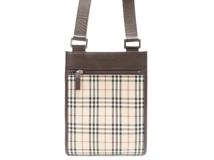 BURBERRY　バーバリー　ノバチェック　ショルダーバッグ　ベージュ／ダークブラウン／カーキ【431】2148103973550
