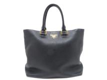 PRADA　プラダ　2WAYトートバッグ　ブラック　レザー【431】2148103965401