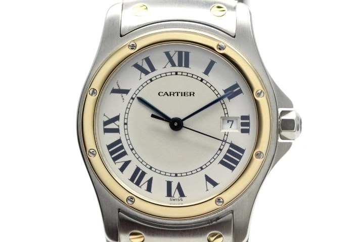 Cartier カルティエ 時計 レディース クオーツ クーガー シルバー文字