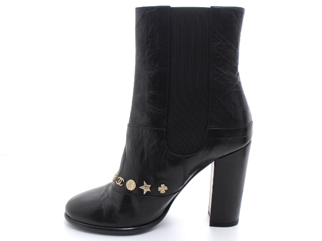 CHANEL シャネル 靴 ショートブーツ レディース38 ブラック