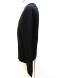 FENDI　フェンディ　ニット　セーター　メンズ 46　ブラック　ロゴ　カシミヤ　（2146000191060）　【432】