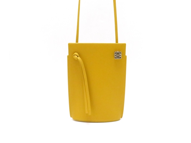 LOEWE ロエベ ダイスポケット イエロー レザー【430