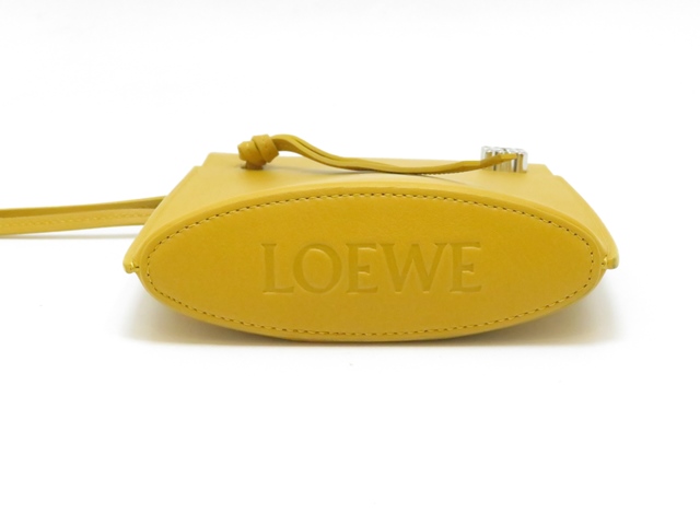 LOEWE ロエベ ダイスポケット イエロー レザー【430