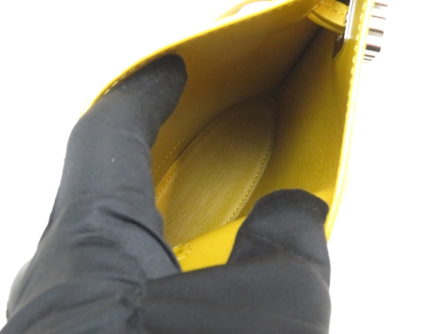 LOEWE ロエベ ダイスポケット イエロー レザー【430