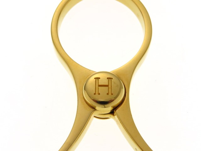 美品 HERMES エルメス フィルー グローブホルダー チャーム ゴールド HERMES（エルメス） クリップ/キーホルダー フィルー グローブホルダー