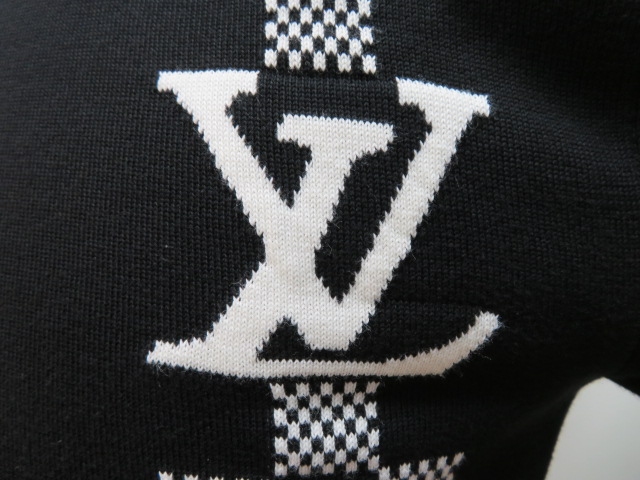 LOUIS VUITTON ルイヴィトン 半袖 ニット メンズ XS ブラック