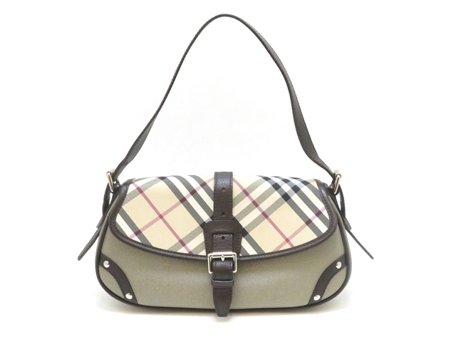 BURBERRY　ノバチェック　ハンドバッグ BURBERRY バーバリー ノバチェック スクエア ハンドバッグ