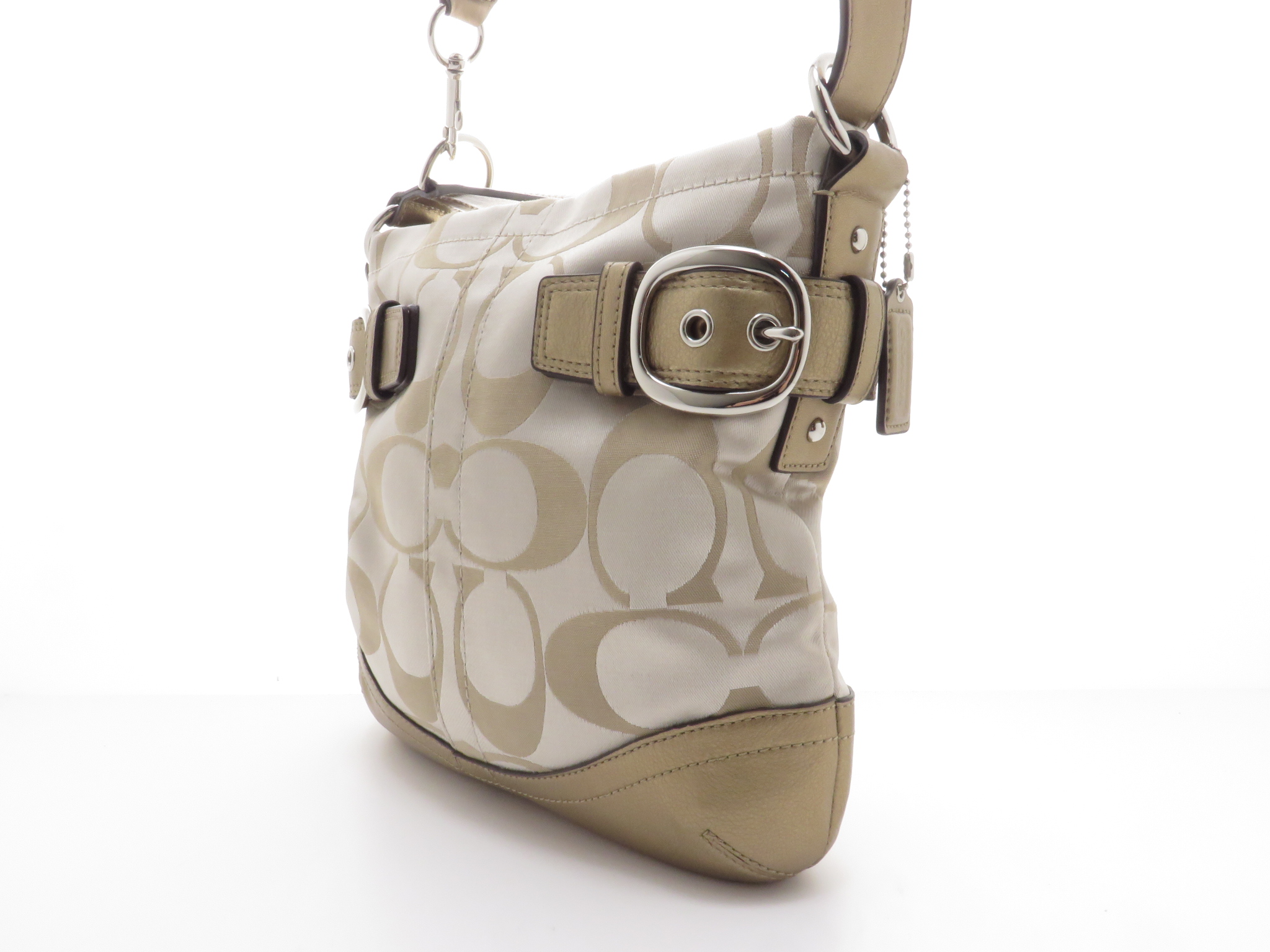COACH コーチ ショルダーバッグ 花 シグネチャー キャンバス ゴールド COACH コーチ ショルダーバッグ 花 シグネチャー キャンバス