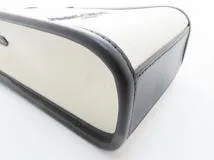 JIMMY CHOO ジミー チュウ　Mini N/S　トートバッグ　ナチュラル／ブラック　キャンバス／レザ　J000160695001　2143600372387【437】