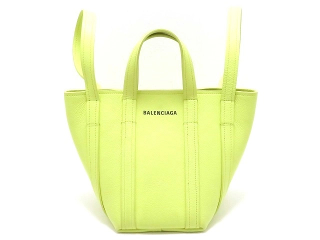 BALENCIAGA バレンシアガ エブリデイ XS NORTHSOUTHTOTE イエロー