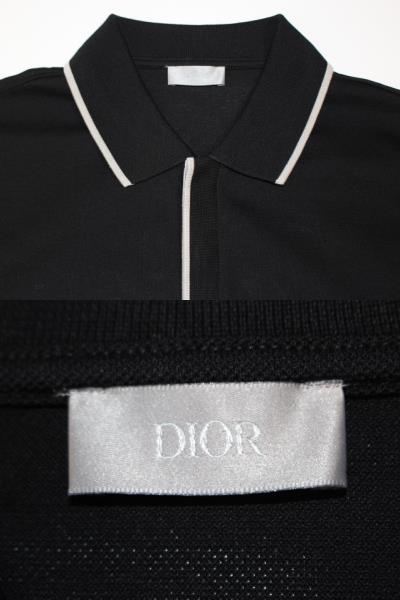ディオール Dior × 21SS ケニーシャーフ ロゴ刺繍 ポロシャツ XS