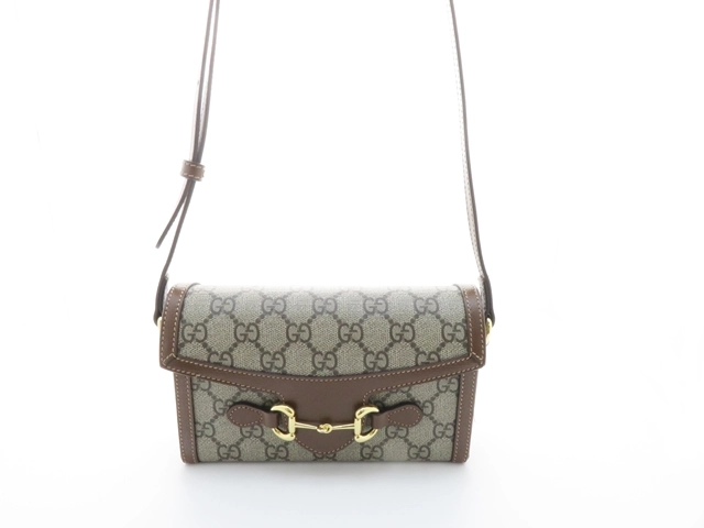 GUCCI グッチ ホースビット1955ミニバッグ ベージュ／エボニー