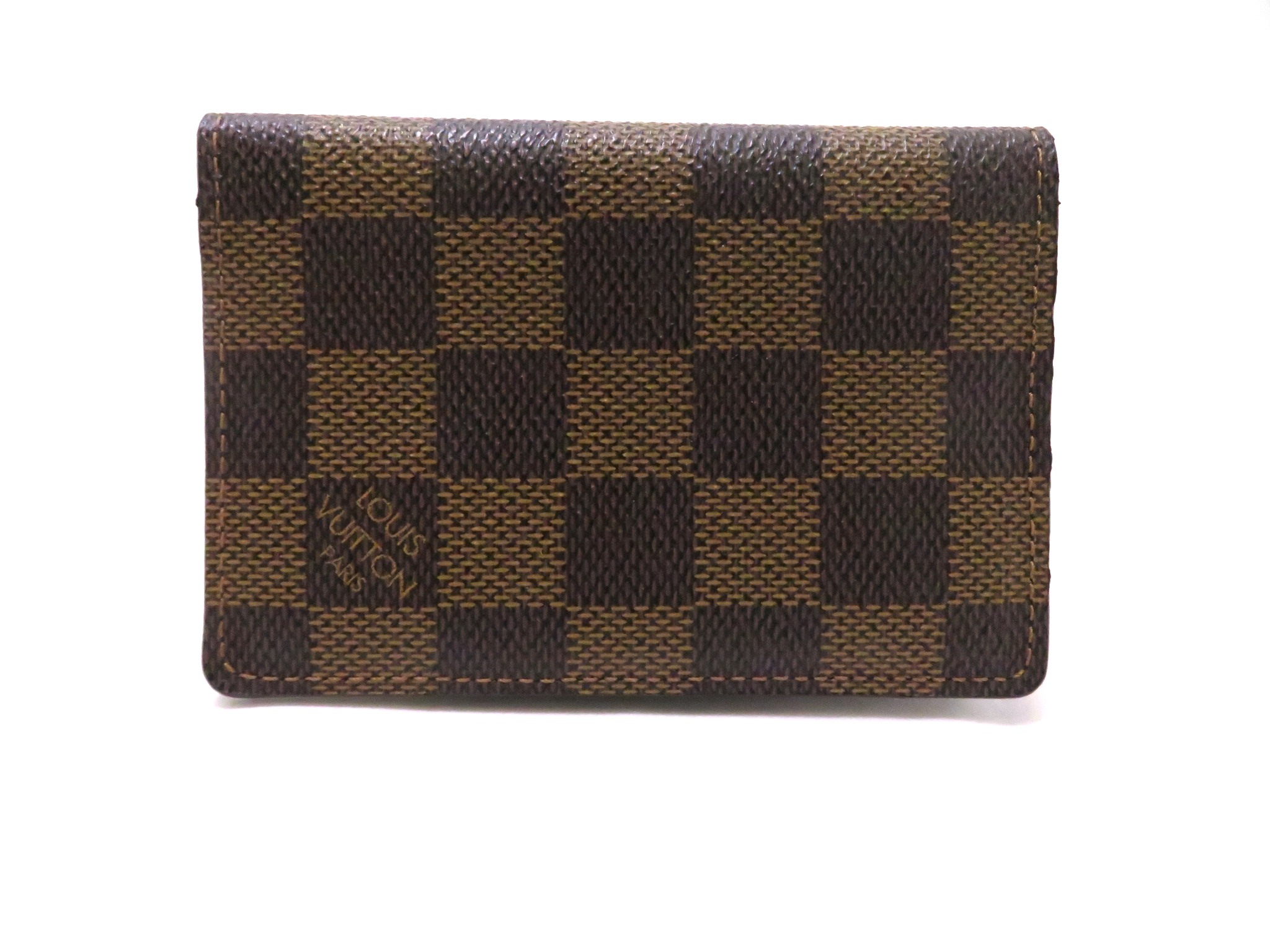 希少✨ルイヴィトン 名刺入れ オーガナイザー ドゥ ポッシュ ダミエ エベヌ LOUIS VUITTON ルイヴィトン カードケース オーガナイザードゥ