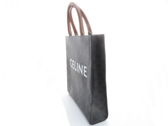 CELINE セリーヌ トリオンフ バーティカルカバスモール タン　ＰＶＣ／カーフ　191542BZK.04LU　2143200594813【437】