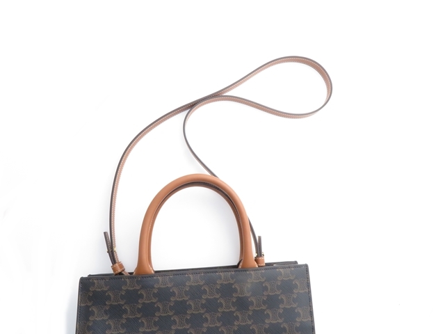 CELINE セリーヌ トリオンフ バーティカルカバスモール タン