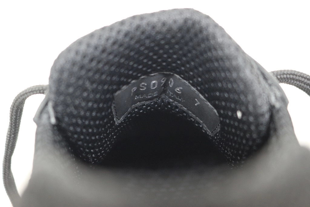 PRADA プラダ アメリカズカップ スニーカー メンズ7(約26cm) ブラック レッド パテント レザー PS0906_5RU_F0002 (2143200596336)【200】