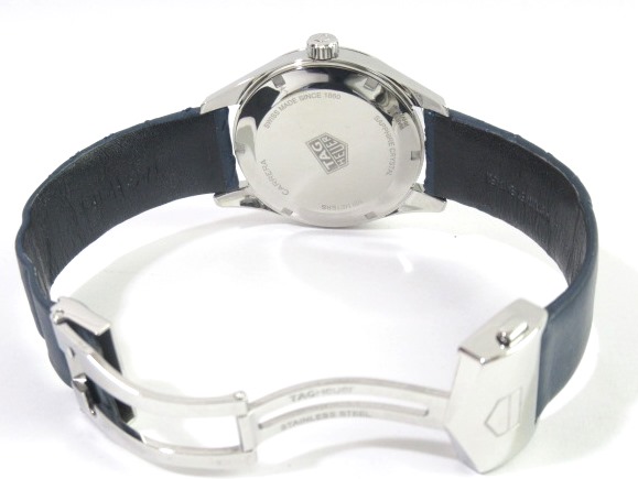 Tag Heuer タグホイヤー カレラ War1112 Fc6391 ブルー クォーツ 電池 メンズ ウォッチ 時計 ステンレス 革 430 の購入なら 質 の大黒屋 公式