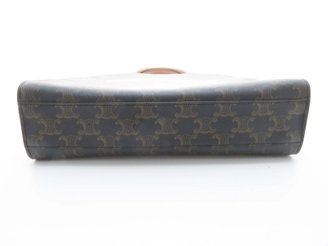 CELINE セリーヌ トリオンフ バーティカルカバスモール タン　ＰＶＣ／カーフ　191542BZK.04LU　2143200594813【437】