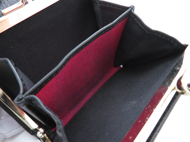 未使用級♡ポールスミス　インセットクロスオーバーストライプ　三つ折り財布　がま口 Paul Smith ポールスミス インセットクロスオーバーストライプ