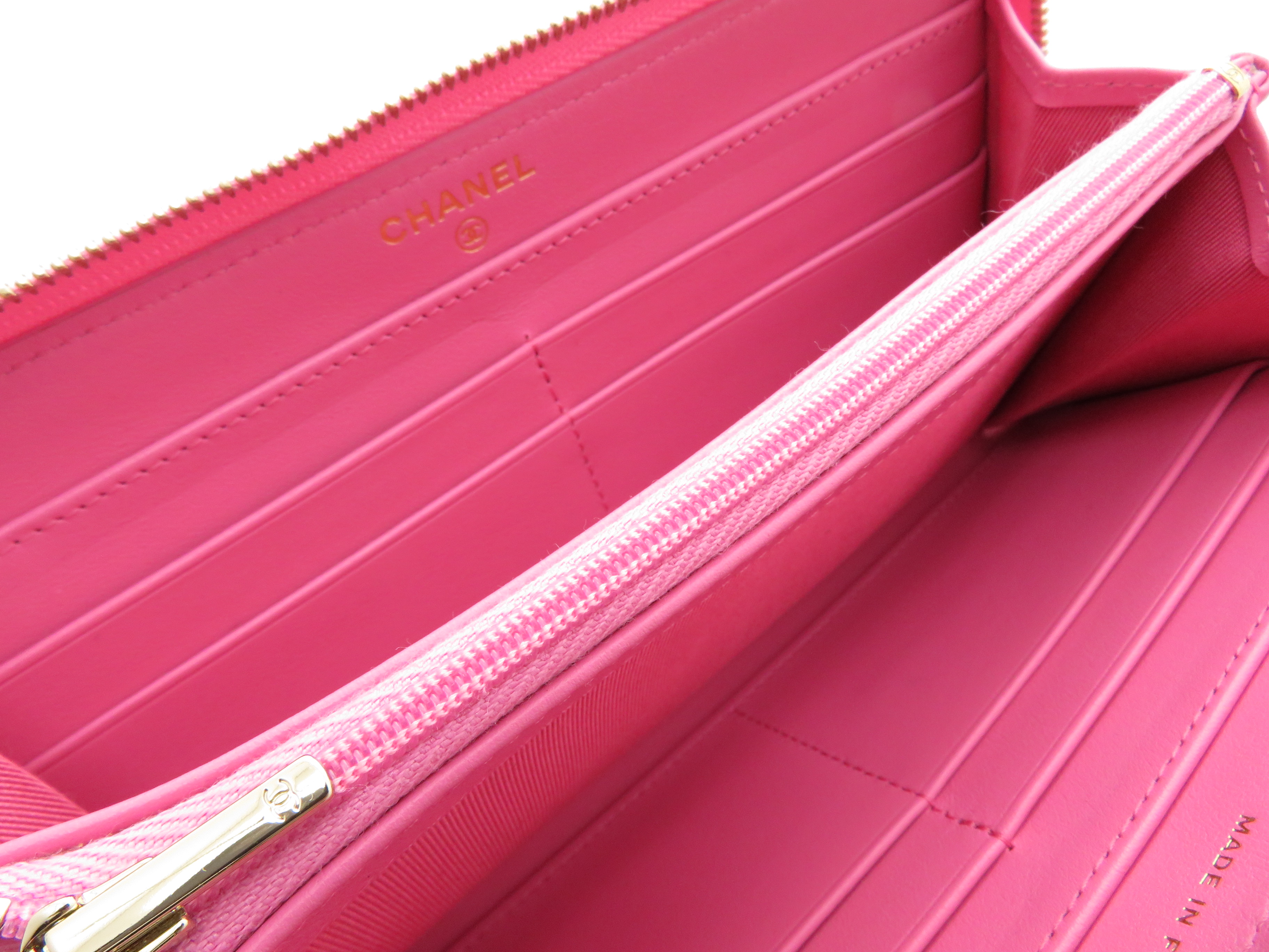 Chanel シャネル マトラッセラウンド長財布 ピンク Gp キャビア 437 の購入なら 質 の大黒屋 公式