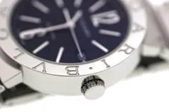 BVLGARI ブルガリ 腕時計 ブルガリ ブルガリ 38mm BB38SSAUTO ステンレス ブラック文字盤 自動巻き【472】SJ