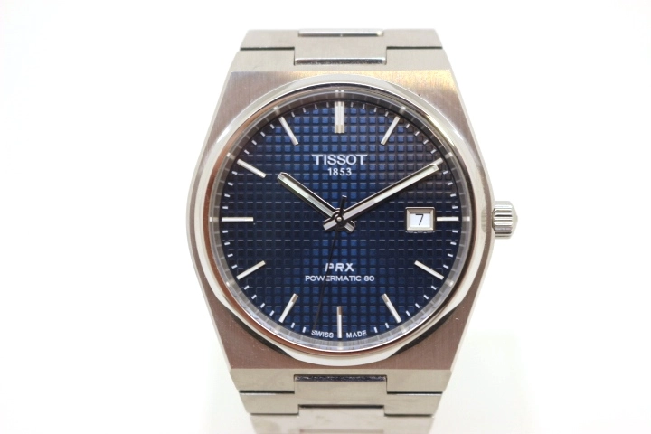 TISSOT ティソ PRX 80 自動巻き ブルー文字盤4万円が希望です - 腕時計 ...