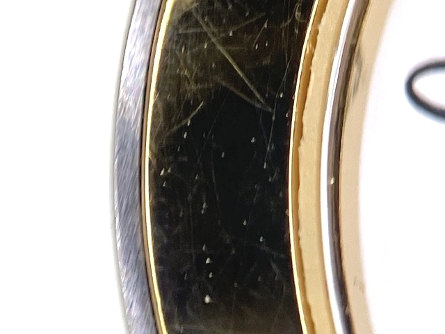 Dior ディオール 腕時計 D76-200 SS/GP ホワイト文字盤 クオーツ【472】MN