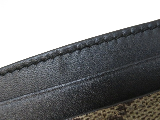 GUCCI グッチ GGスプリームカードケース PVC ベージュ/ブラック 451277【430】2143100534520