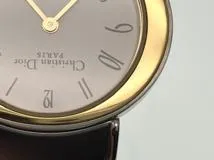 Dior ディオール 腕時計 D76-200 SS/GP ホワイト文字盤 クオーツ【472】MN