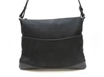 GUCCI グッチ GGワンショルダー ブラック キャンバス/レザー 【430