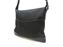 GUCCI グッチ GGワンショルダー ブラック キャンバス/レザー 【430