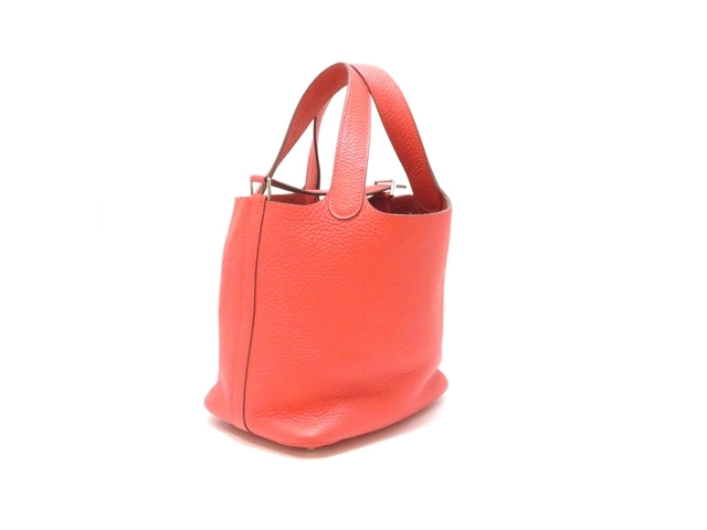 HERMES　エルメス　ピコタンロックPM ローズジャイプール/SV　トリヨン　Ｘ刻印(2016年頃)【430】2146000425189