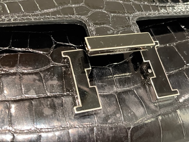 HERMES エルメス コンスタンス・トゥ・ゴー ブラック/クロコ