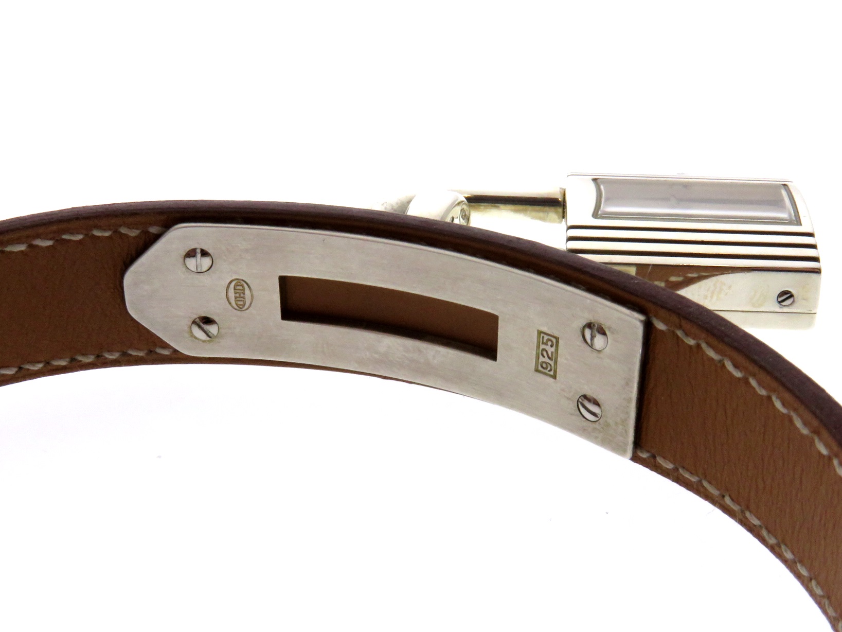 HERMES ケリー　時計　ブラウン HERMES エルメス ケリー クロシェット ウォッチ 腕時計 シルバー