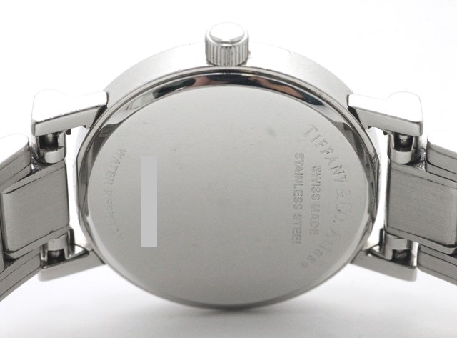 TIFFANY＆CO ティファニー アトラス ラウンド デイト グレー文字盤 SS ステンレス 電池式 クオーツ 女性用腕時計 レディース 【473】  の購入なら「質」の大黒屋（公式）