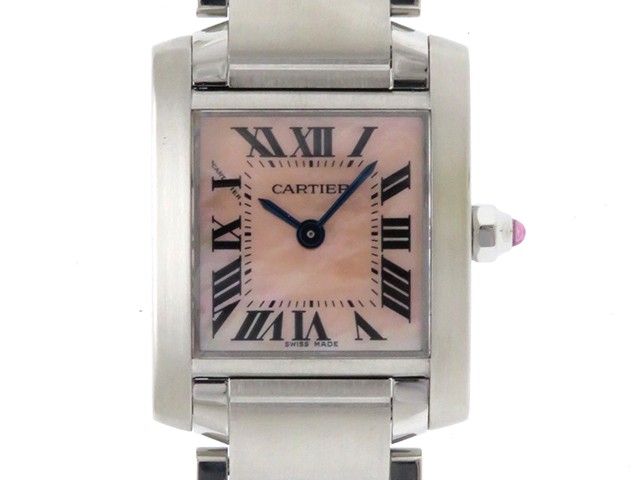 Cartier カルティエ 時計 タンクフランセーズSM W51028Q3 ピンクシェル 