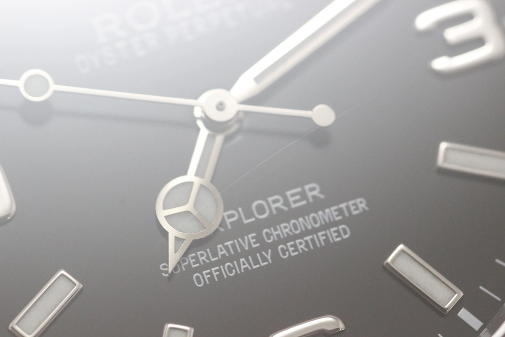 G番2012年並行品 ROLEX ロレックス 腕時計 エクスプローラーI 39mm 214270 ステンレス ブラックアウト文字盤 自動巻き【472】SJ