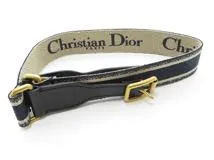 Dior 　ディオール　CHRISTIAN DIOR   ベルト　ブルー　コットン/カーフ　75cm　 B0002CBTE_M928【430】 2141300259922