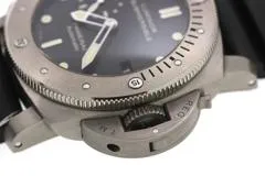 PANERAI パネライ 腕時計 2015年正規品 ルミノール 1950 サブマーシブル 3デイズ PAM00305 ブラック文字盤 チタン/ラバー 自動巻き【472】SJ