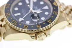 2024年10月正規品 ROLEX ロレックス 腕時計 GMTマスターⅡ 126718GRNR ブラック文字盤 K18イエローゴールド/セラミック グレー/ブラックベゼル 自動巻き【472】SJ