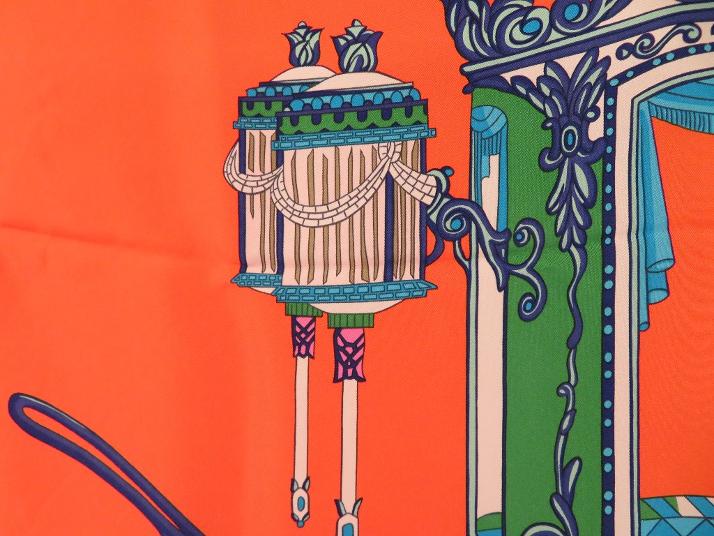 HERMES エルメス カレウォッシュ90 COUPE DE GALA ピンク