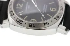 PANERAI パネライ 腕時計 A番並行品 ルミノール GMT PAM00029 ステンレス/カーフ革 フリンケ トリチウムブラック文字盤 自動巻き【472】SJ